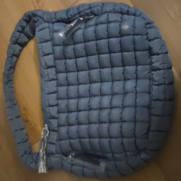 FP Movement by Free People Quilted Shoulder Bag in Dark Gray - Picture 2 of 5